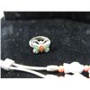 Image 3 : LOT 3 ASSORTED SILVERTONE JEWELRY BRACELETS & RING