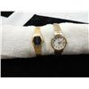 Image 2 : LOT 2 VINTAGE GOLD TONE LADIES WATCHES