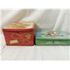 Image 1 : LOT 2 VINTAGE DECORARTIVE TIN BOX