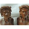 Image 2 : PAIR HAND CARVED PHILIPPINE TRIBAL MAN & WOMAN BUS