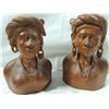Image 3 : PAIR HAND CARVED PHILIPPINE TRIBAL MAN & WOMAN BUS