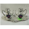 Image 2 : SMALL METAL TEAPOT SALT AND PEPPER SHAKERS