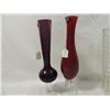 Image 2 : LOT 4 ASSORTED GLASS VASES