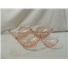 Image 1 : LOT 4 PINK DEPRESSION GLASS BOWLS