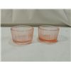 Image 2 : LOT 7 ASSORTED PINK DEPRESSION GLASS TRAY CUPS