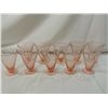 Image 1 : LOT 10 PINK DEPRESSION GLASS PARFAIT