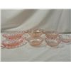 Image 1 : LOT 6 PINK DEPRESSION GLASS BOWLS & TRAY