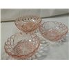 Image 3 : LOT 6 PINK DEPRESSION GLASS BOWLS & TRAY