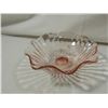Image 3 : LOT 6 PINK DEPRESSION GLASS BOWLS & CANDLE HOLDER