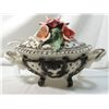 Image 1 : CAPO DE MONTE ITALY SERVING BOWL WITH LID & SPOON
