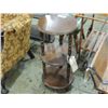 Image 3 : OAK 3 TIER ROUND TABLE