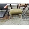 Image 2 : SMALL PADDED OLIVE GREEN FOOT STOOL
