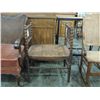 Image 1 : WICKER RATTAN VANITY CHAIR