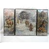 Image 2 : 3 PIECE VINTAGE AMERICAN INDIAN WALL ART