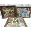 Image 1 : LOT 3 SPORTS CARDS FRAMED CARDS COLLAGE