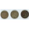 Image 1 : LOT OF ( 3 ) BETTER DATE INDIAN HEAD CENTS: 1859, 1862, AND 1864 ALL VG