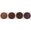 Image 1 : LOT OF ( 4 ) BETTER DATE INDIAN HEAD CENTS: 1864, 1873, 1875, 1876,  ALL VG