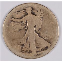 1921-S WALKING LIBERTY HALF DOLLAR,  G/VG