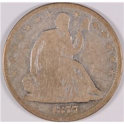1877 SEATED HALF DOLLAR, GOOD
