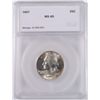 Image 1 : 1947 WASHINGTON QUARTER, SEGS MS-65 GEM