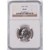 Image 1 : 1957 WASHINGTON QUARTER, NGC PF-67  NICE!