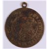 Image 1 : 1695 BRASS MEDAL OF LEOPOLD - NICELY LOOPED