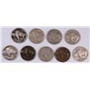 Image 2 : 9 1914 BUFFALO NICKELS AVG. CIRCULATED