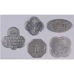 5 DIFFERENT FANCY ALUMINUM GOOD FOR'S 1920- 1930 KENTUCKY