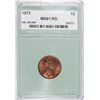 Image 1 : 1972 DOUBLE DIE OBV LINCOLN CENT NTC MS61 RED