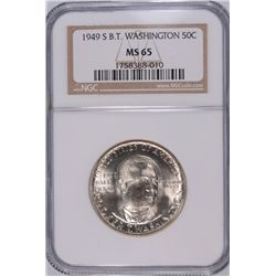 1949-S Booker T Washington Commen Half Dollar NGC MS-65