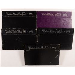 (5) US PROOF SETS (74, 76, 77, 78, 85)