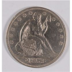 1853 SEATED HALF DOLLAR XF-45