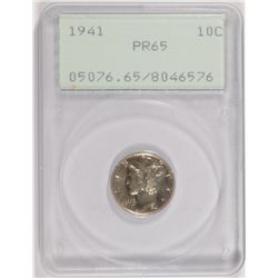 1941 PROOF MERCURY DIME PCGS PR-65 OGH