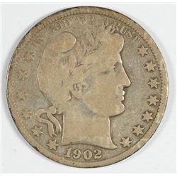 1902-O BARBER HALF DOLLAR F/VF