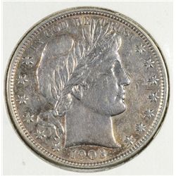 1903 BARBER HALF DOLLAR AU-58