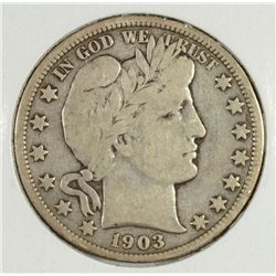 1903-O BARBER HALF DOLLAR VF-30