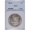 Image 1 : 1892-S MORGAN SILVER DOLLAR, NNC MS-61 WHITE, VERY RARE , THE 1st WE'VE HAD