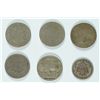 Image 2 : (6) Misc Coins (83 W/C-5c, 83 N/C-5c, 87-5c, 94-5c, 17-5c,92-10c) Avg Circ
