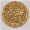 Image 1 : 1849-C $5 GOLD LIBERTY XF-45