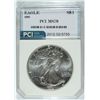 Image 1 : 1992 AMERICAN SILVER EAGLE, PCI MS-70  RARE  TRENDS PRICE $1150.00