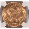 Image 3 : 1880 $5 GOLD LIBERTY NGC MS-63