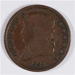 1832 HALF CENT VF