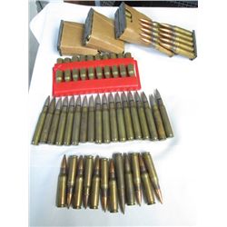 BAG OF MOSTLY 308, 7.62 AND ASSORTED BULLETS