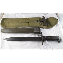 WWII M1 GARAND BAYONET & M1 CLEANING KIT