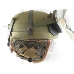 M-38 GERMAN TANKERS HELMET W/GOGGLES BY MAURY & CO