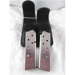 LOT OF 2 CHIP MCCORMICK 1911 8 ROUND MAGS & POUCH