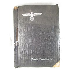 NAZI PIONIER BATAILLON 37 WWII W/US PICTURES BOOK