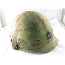 US MILITARY GROUND TROOPS HELMET W/CSM INSIGNIA