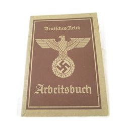 WWII GERMAN WORK (ARBIETSBUCH) BOOK