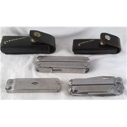 LOT OF 3 LEATHERMAN TOOLS (WITH CASES)